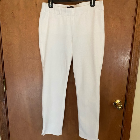 NYDJ skinny white pull on ankle jeans size 6 - Picture 1 of 5